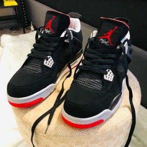 JORDAN 4 BRED (NEVER WORN)